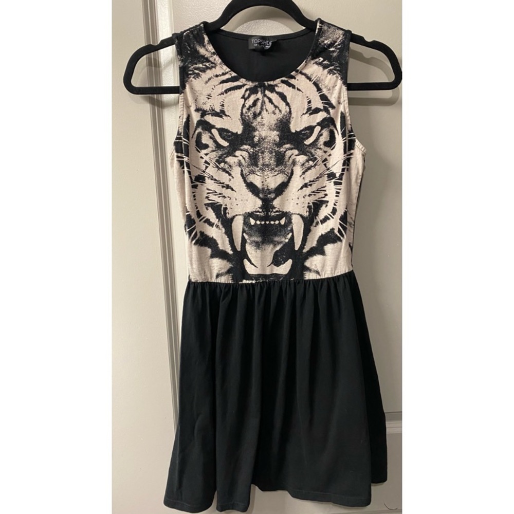 Topshop Tiger Face dress